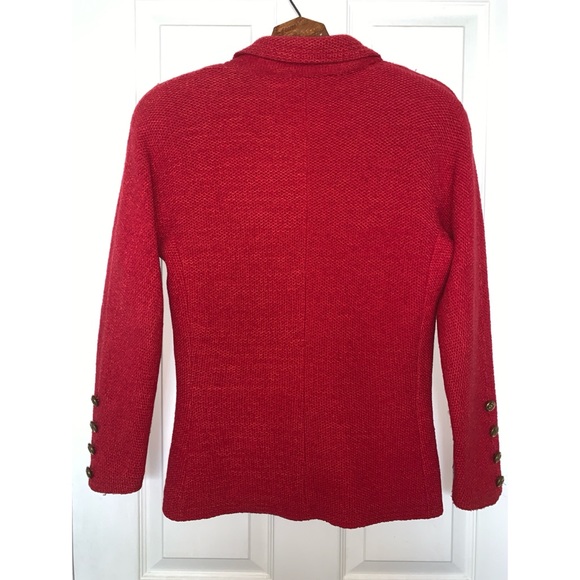 Vintage Adolfo Saks 5th Avenue Red Blazer - Picture 2 of 8